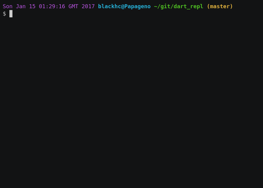 A user evaluates both statements and expressions in the Dart REPL.