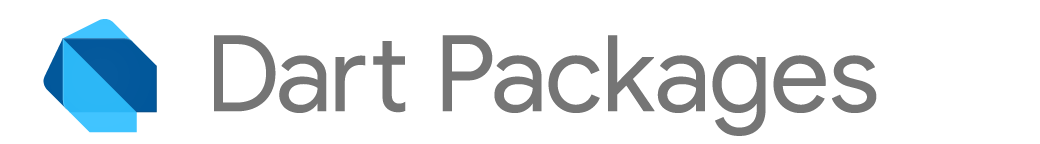 The Dart logo alongside 'Dart Packages'.